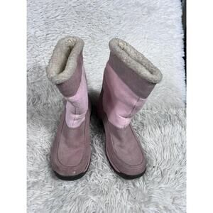 Sporto Polartec Boots Womens Size 8 Medium Suede Leather Insulated Winter Shoes